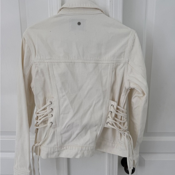 Free People Cream Jean Jacket - Picture 2 of 2